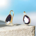 Celestial Violet Drop Earrings