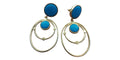 Aavya Turquoise Orbit Drop Earrings