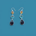 Aavya Trinity Gemstone Drop Earrings